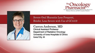 Severe Oral Mucositis Less Frequent, Briefer, Less Severe with Use of GC4419